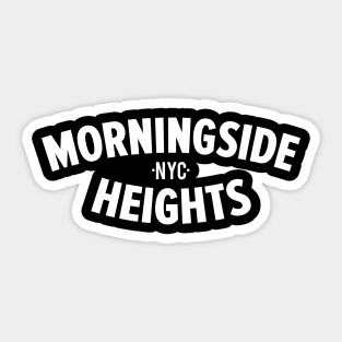 Morningside Heights Manhattan Logo -  Authentic NYC Vibes - Minimal Style Sticker